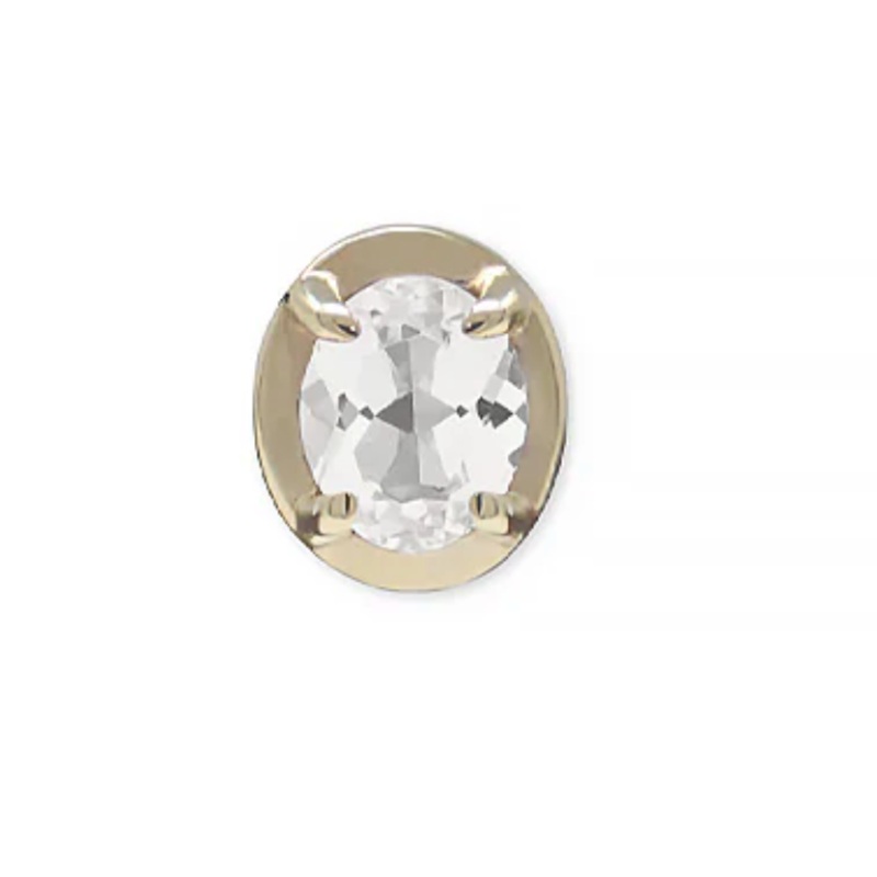 Oval Mlia Stud
