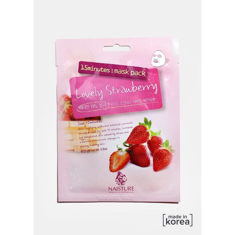 15 Minute Facial Mask – Lovely Strawberry