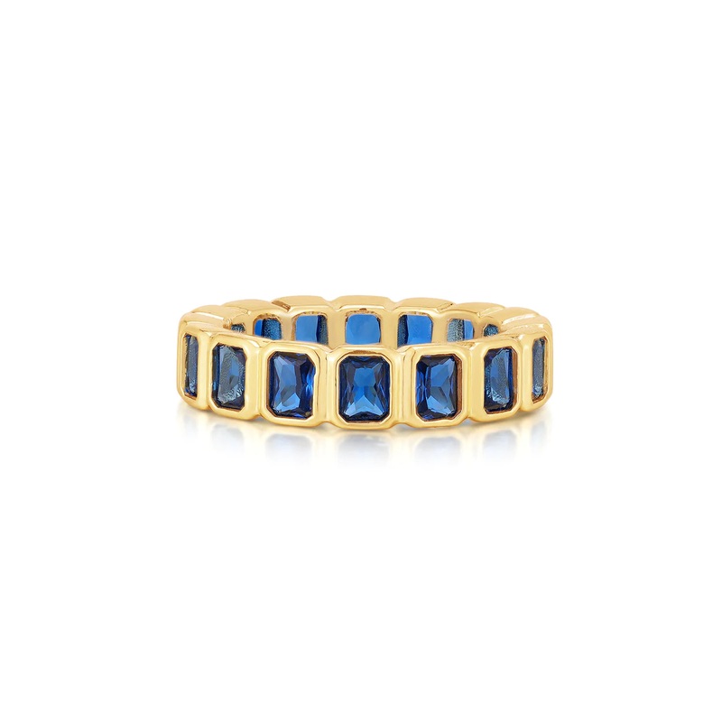 BEZEL EMERALD BALLIER RING green