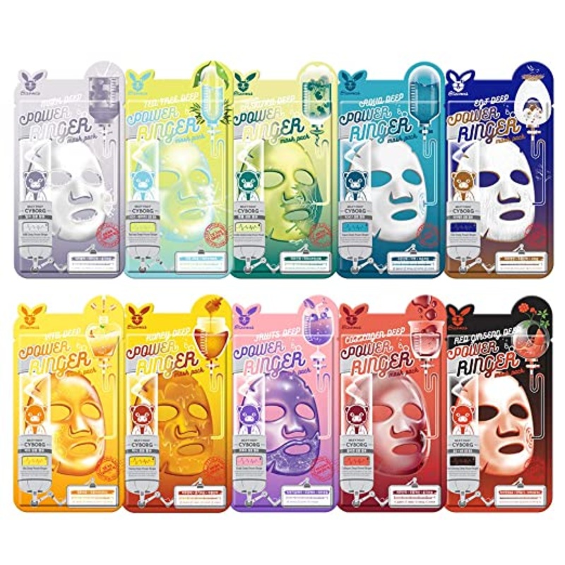 [Elizavecca] Deep Power Ringer Sheet Mask (12 types) Black Charcoal Honey