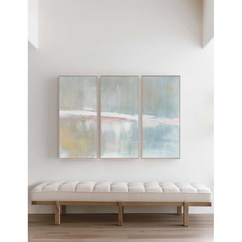 Refuge Triptych Wall Art (Set of 3) by Carol Benson-Cobb Natural 21″ x 46″