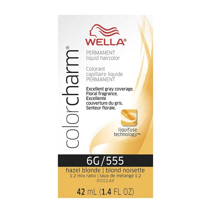 Wella ColorCharm Permanent Liquid Hair Color 42 ml / 1.4 oz – 6G / 555 Hazel Blonde
