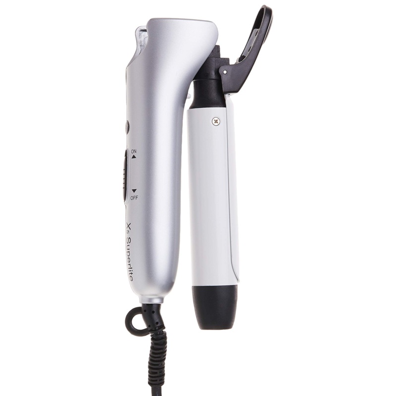 X5 SUPERLITE Nano Tourmaline Ceramic Curling Iron Folding Travel Size 1″ | Model 7019