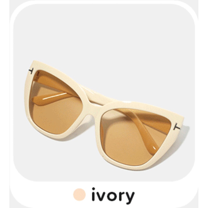 A+ Square Rounded Cat Eye Shades Black