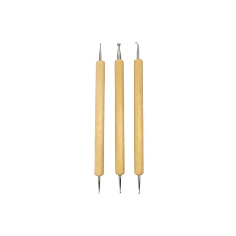 Burmax DL Professional Dotting and Marbling Nail Art 3 PC Tool Set DL-398