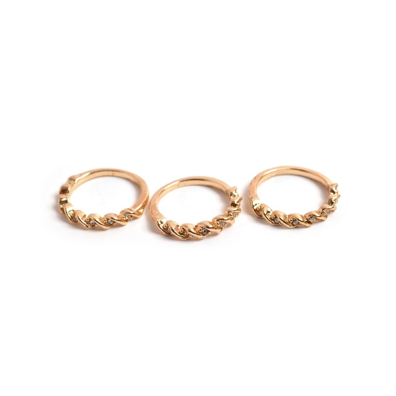 I’m A Queen Ring Set Gold 17