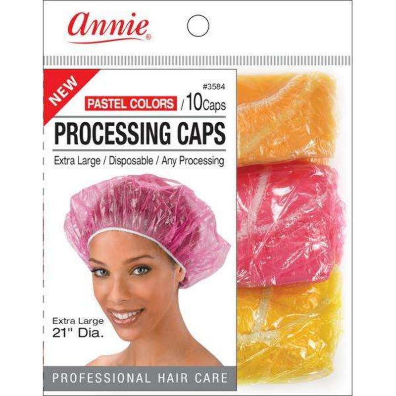 PASTEL COLORS PROCESSING CAPS 10PCS (12 PCS)