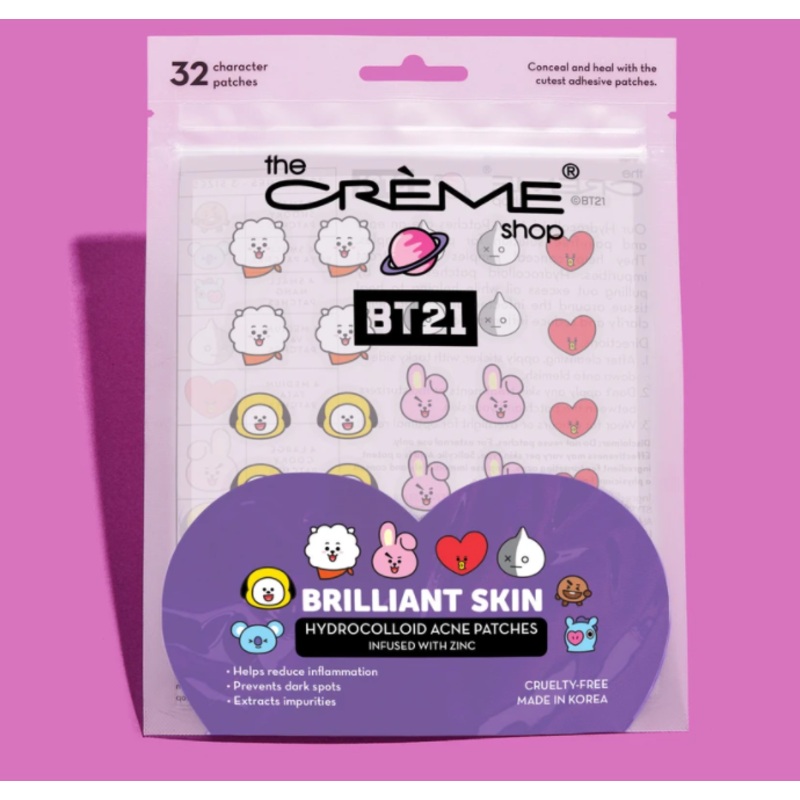 The Creme Shop BT21 Brilliant Skin Hydrocolloid Acne Patches