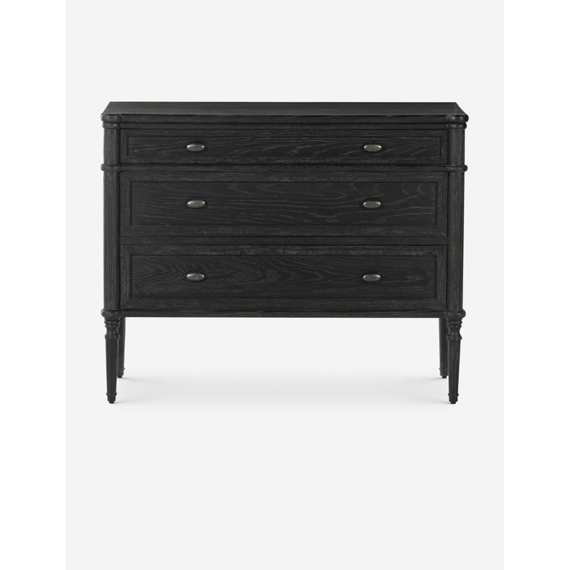 Delancey 3-Drawer Dresser Black