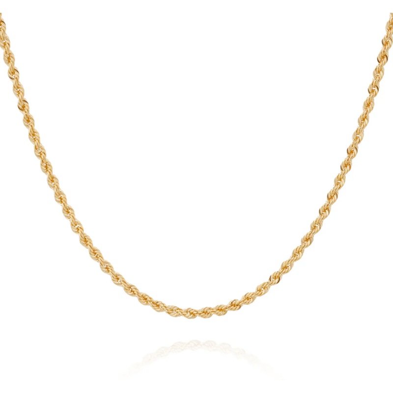 Hollow rope mesh chain 17.5″