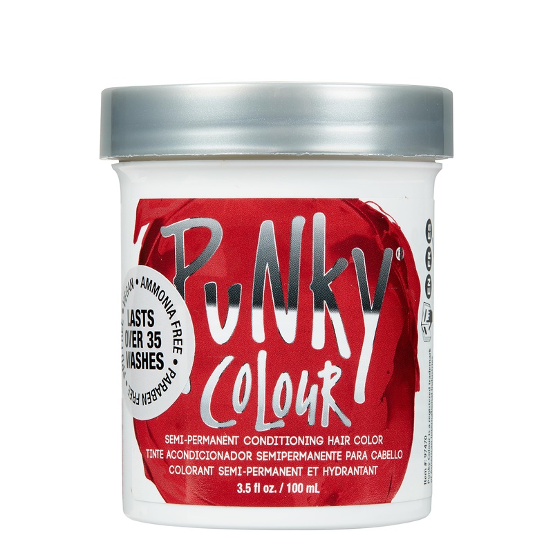 Punky Colour Semi-Permanent Conditioning Hair Color – Vermillion Red 1426