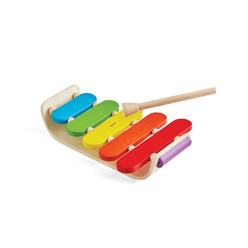 Wooden Oval Xylophone for Toddlers