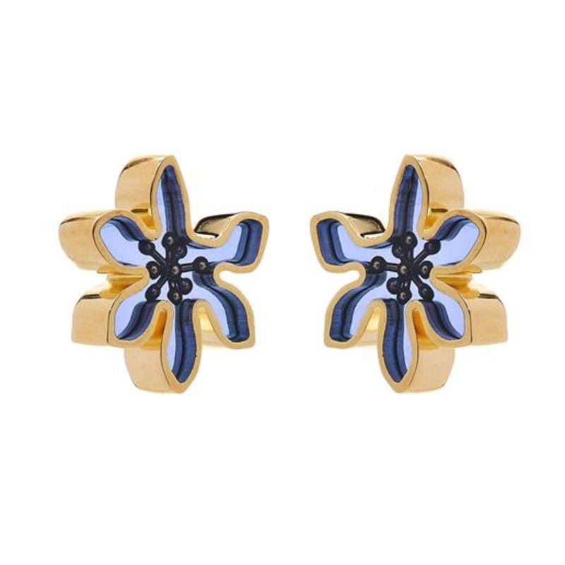 CANDY FLOWER EARRINGS BLUE