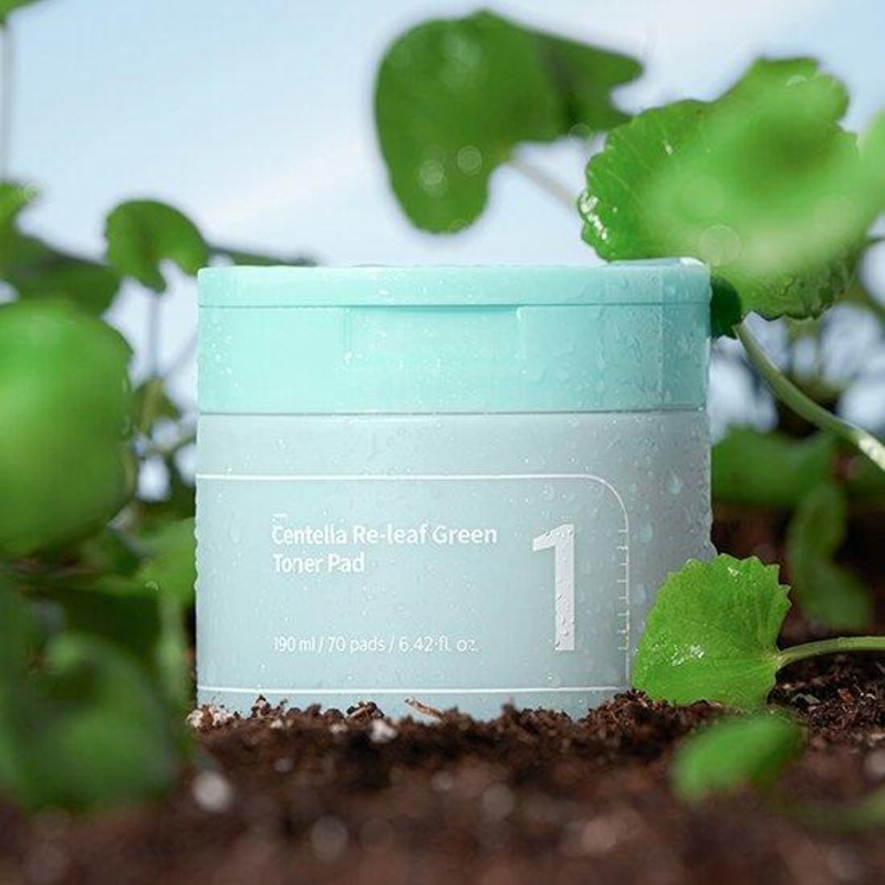 numbuzin No. 1 Centella Re-leaf Green Toner Pad 70P (+70P Refill)