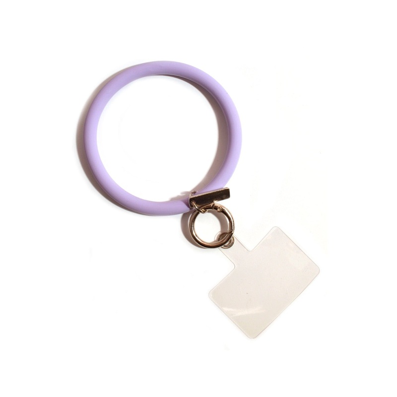 Silicone Lanyard Cell Phone Ring Red