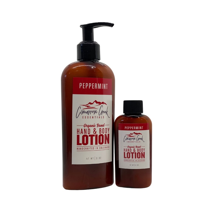 Peppermint Organic Hand & Body Lotion 8oz – Plastic Bottle