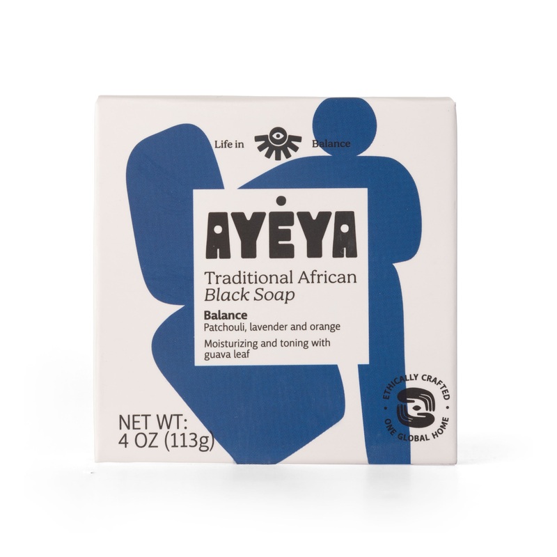 Traditional African Black Bar Soap Peace