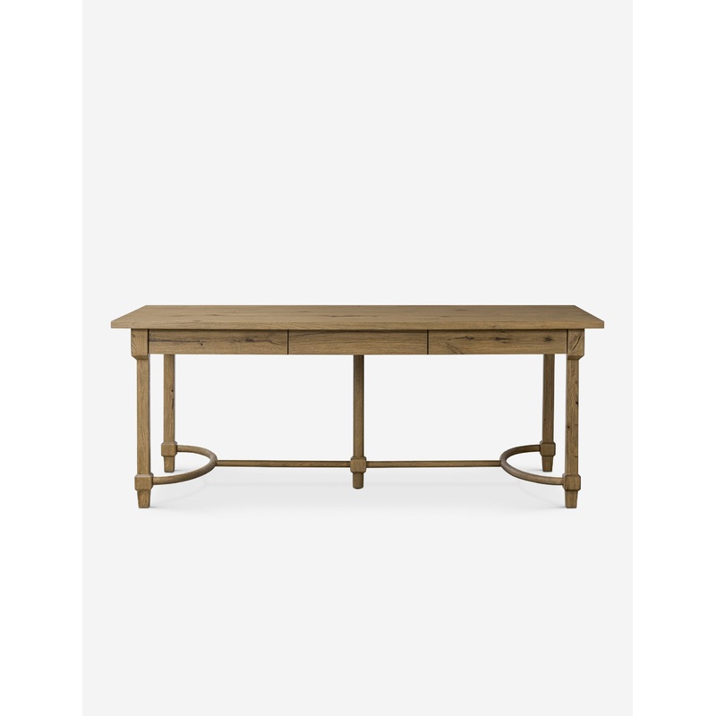 Edison Desk by Amber Lewis x Four Hands Worn Oak