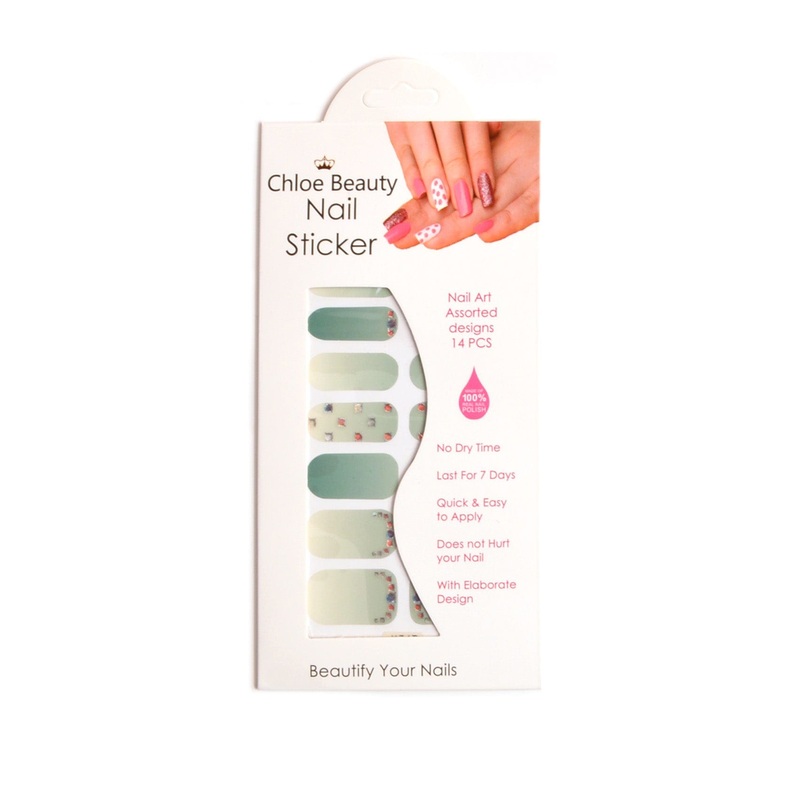 Soft Design Nail Sticker Mint