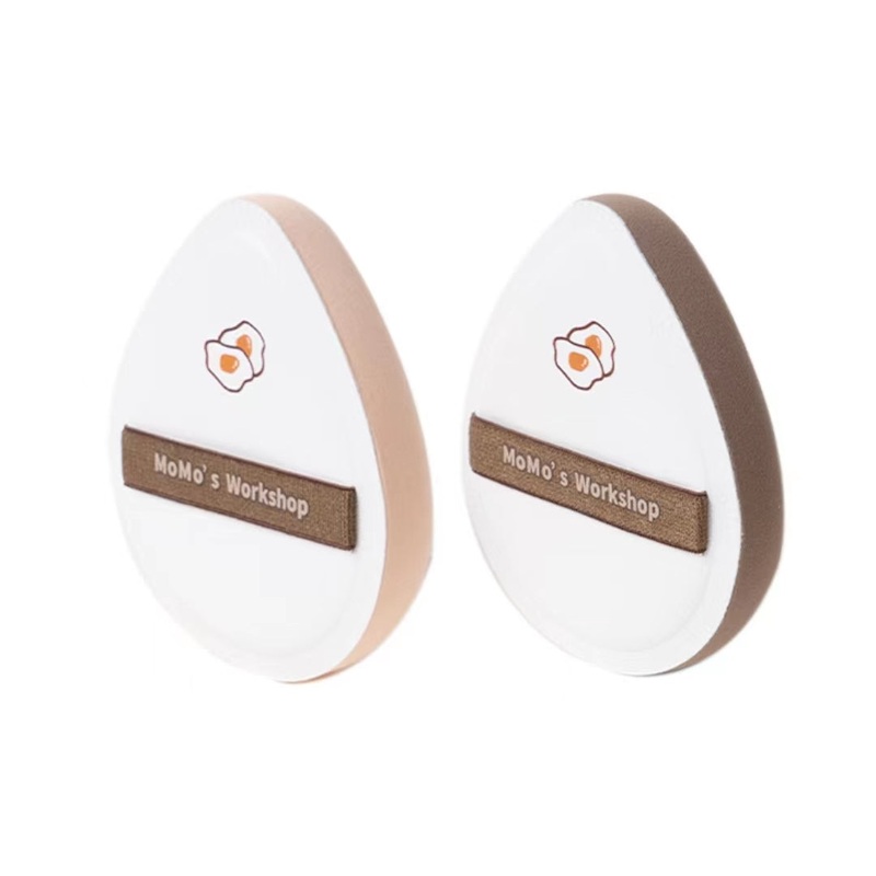 Momo’s Workshop Marshmallow Air Makeup Puff  Brown*1 + White*1