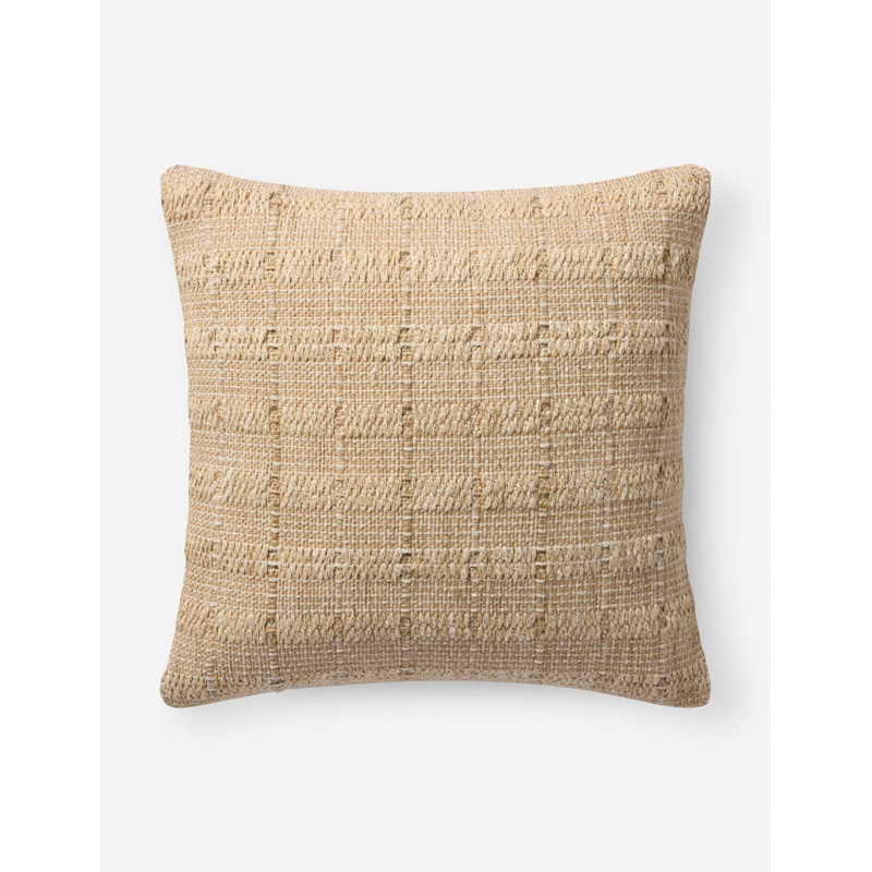 Montel Indoor / Outdoor Pillow Tan 20″ x 20″ Down