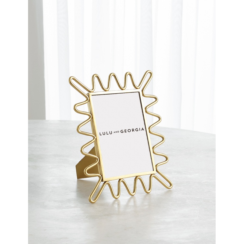 Ric Rac Picture Frame by Ashley Childers Gold 5″ x 7″