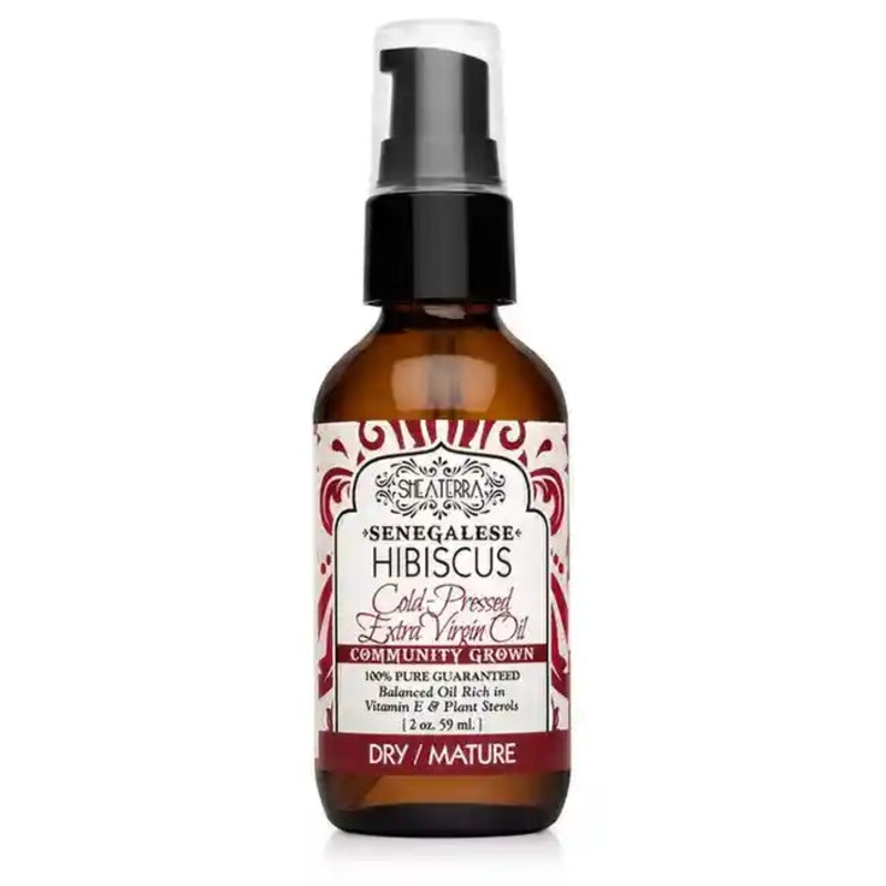 100% Pure Senegalese Hibiscus Extra Virgin Oil  Cold Pressed Anti-Aging Face Oil