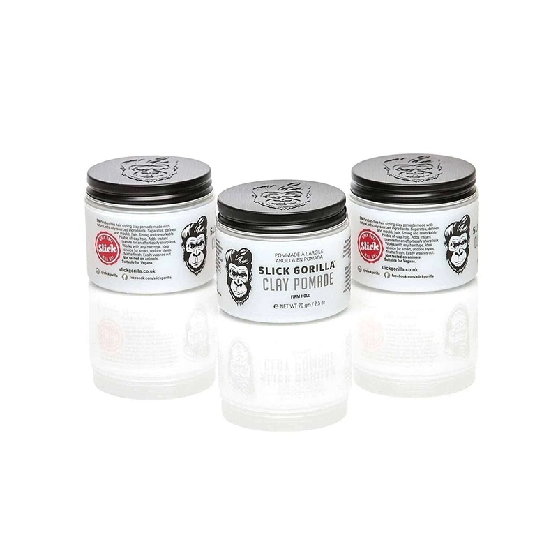 3 Pcs Slick Gorilla Clay Pomade Firm Hold – 2.5 oz (70 gm)
