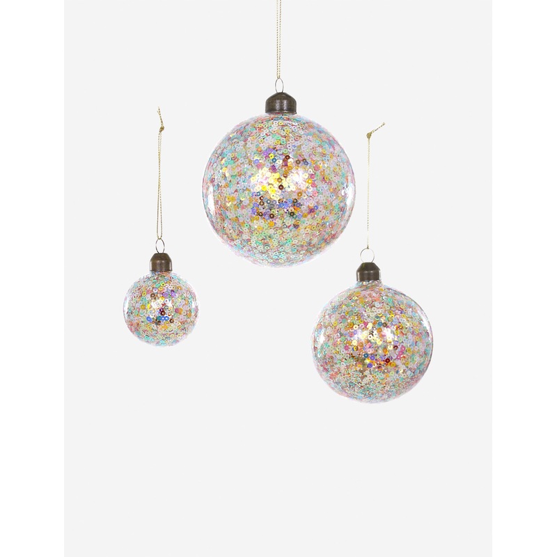 Confetti Bauble Ornaments (Set of 3) by Cody Foster and Co Multi