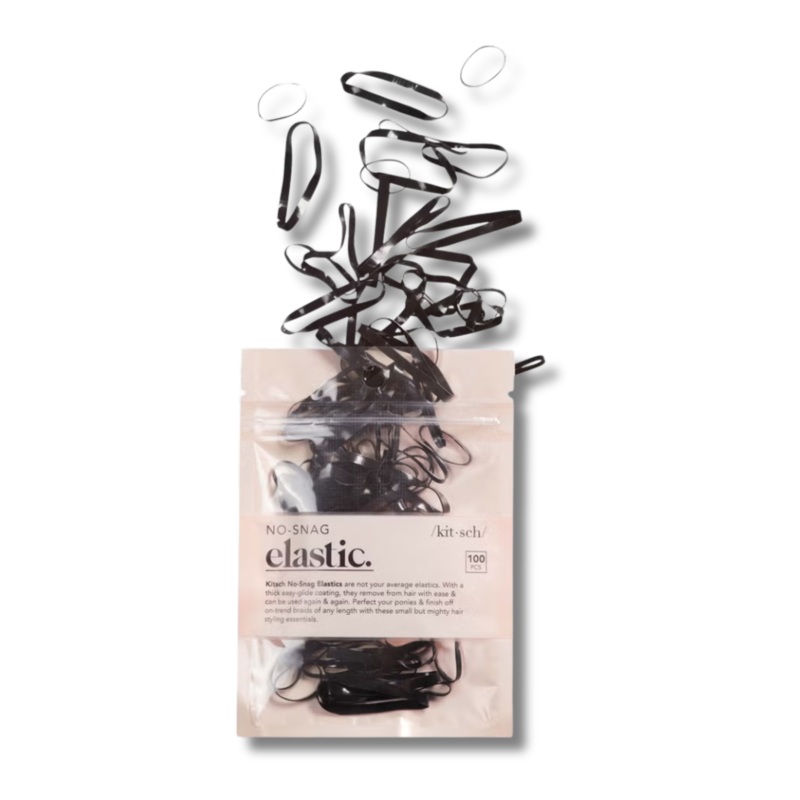 Kitsch No-Snag Elastics (Various Colours) Black