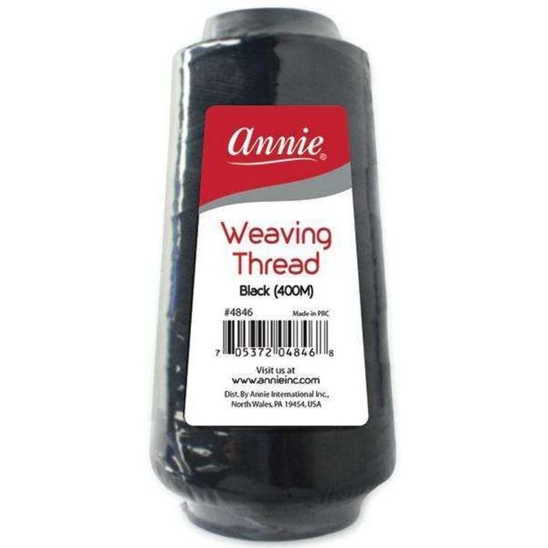 WEAVING THREAD 400M-BLACK (6 PCS)