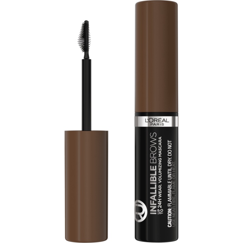 L’Oreal Paris Infallible Volumizing 24H Wear Brow Mascara, 5.0 Brunette, 0.13 fl oz