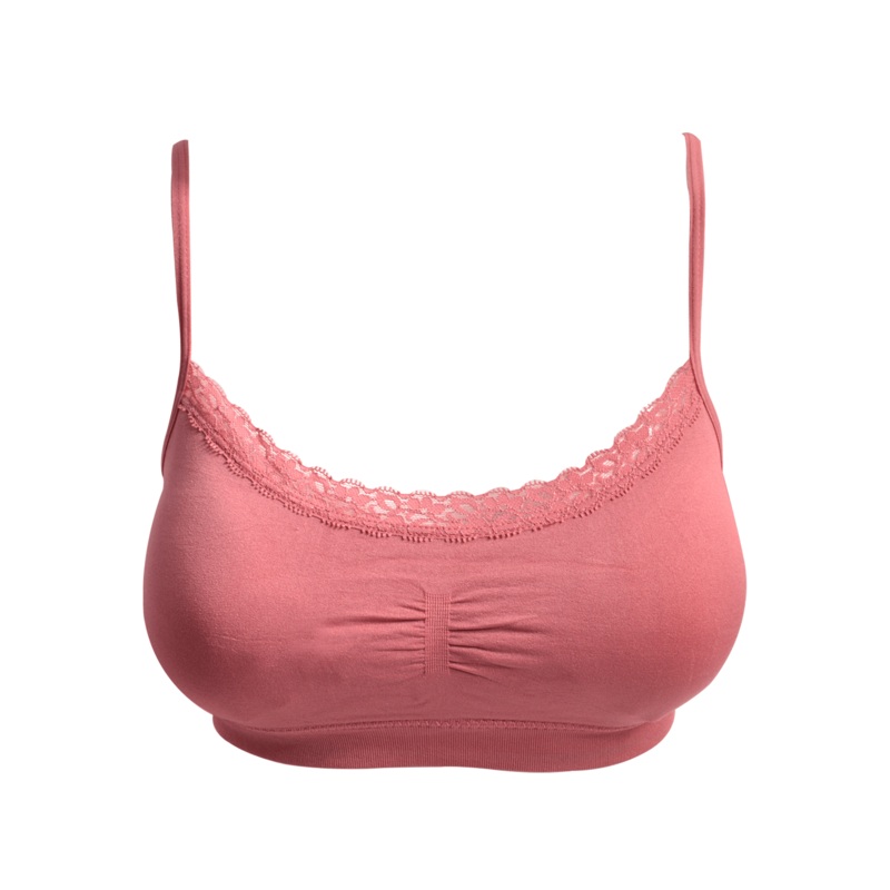 Sofra Lace Sports Bra Free Size Light Pink
