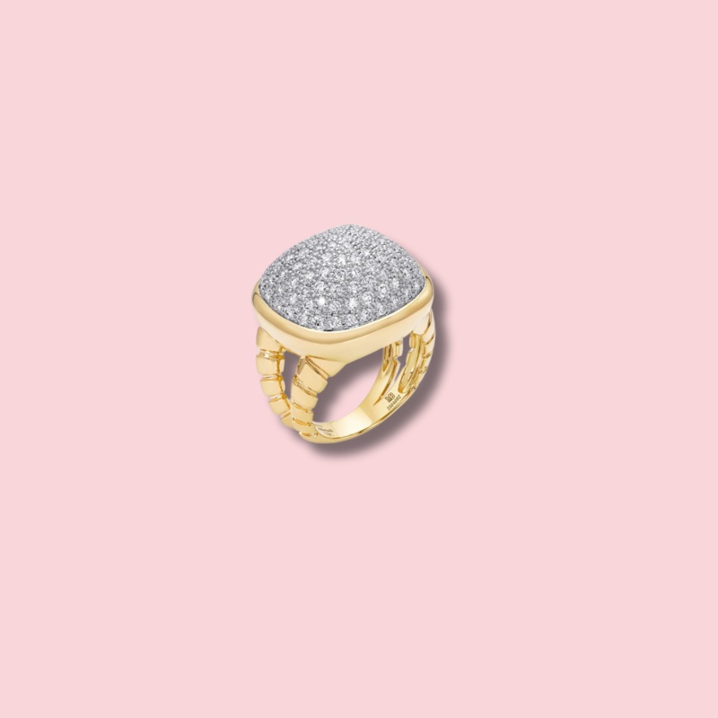 Tigella Pav Diamond Ring