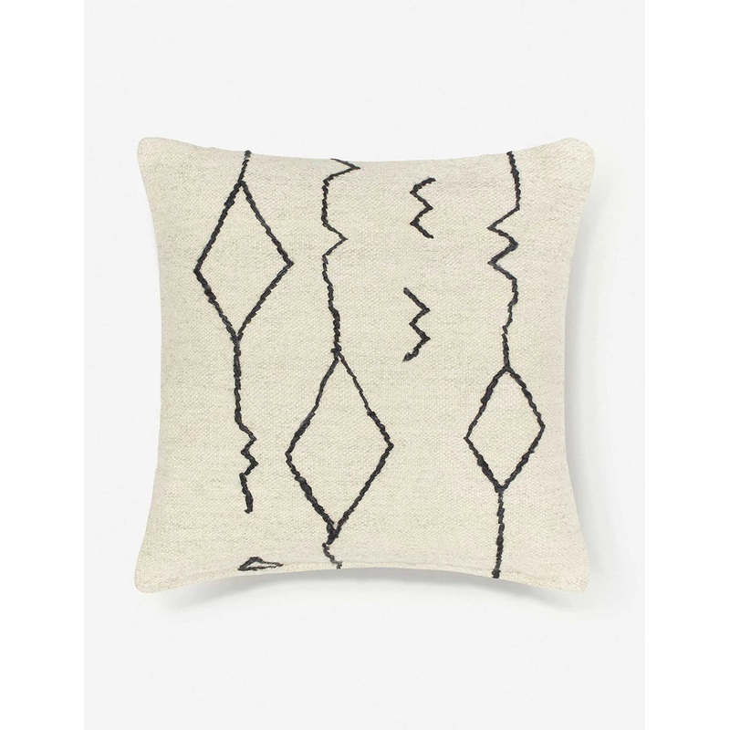 Moroccan Flatweave Pillow by Sarah Sherman Samuel Ochre Square