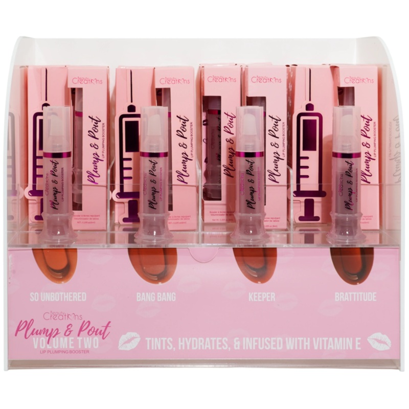 Beauty Creations Plump & Pout – Wholesale Display 24 Units + 4 Tester (LPPD02)