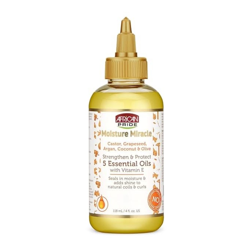 African Pride Moisture Miracle 5 Essential Oils 4oz