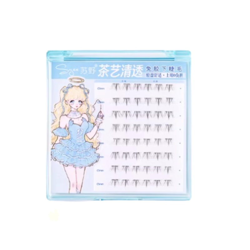 Syea Glue-Free Natural Lower Eyelashes 8 rows/box  Little Flame