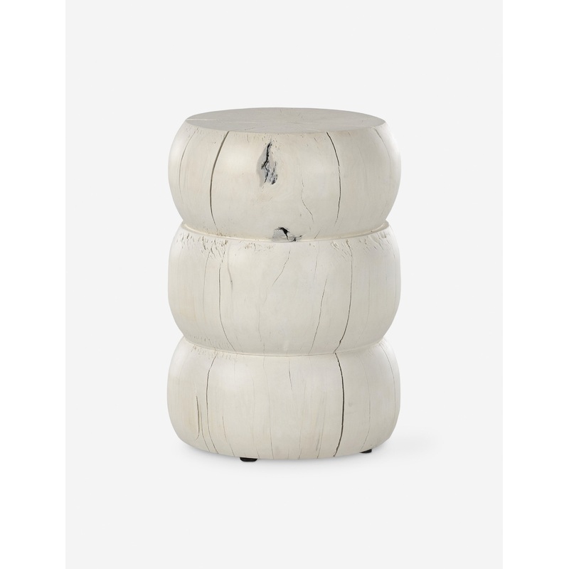 Tufano Round Side Table Ivory