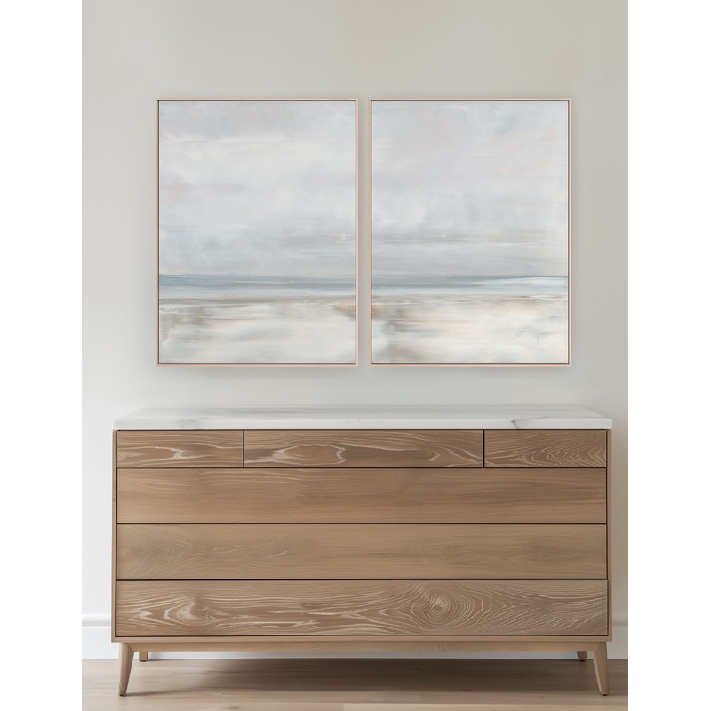 Simpatico Diptych Wall Art (Set of 2) by Carol Benson-Cobb Natural 31″ x 41″
