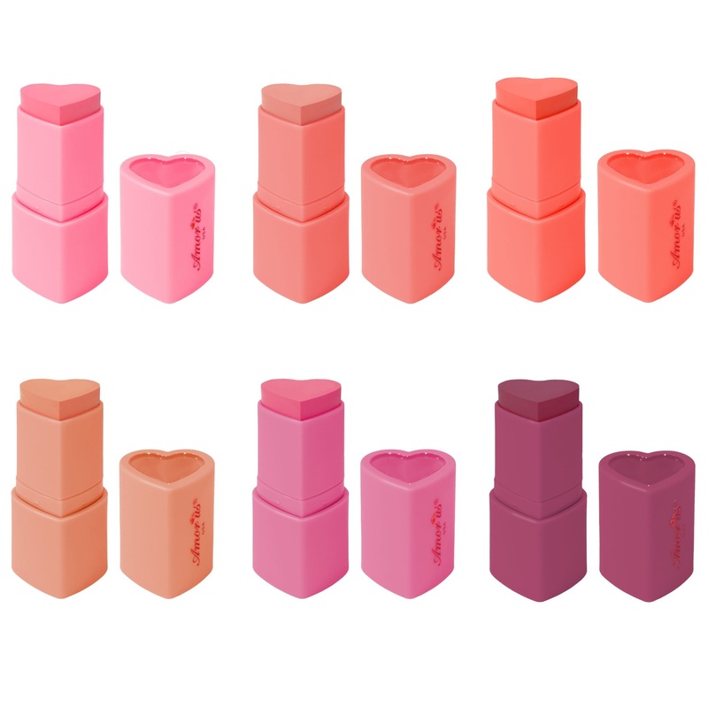 Amor Us Sweet Blush Heart Blush Stick Assorted – Wholesale 6 Units (CO-HBLDASS)