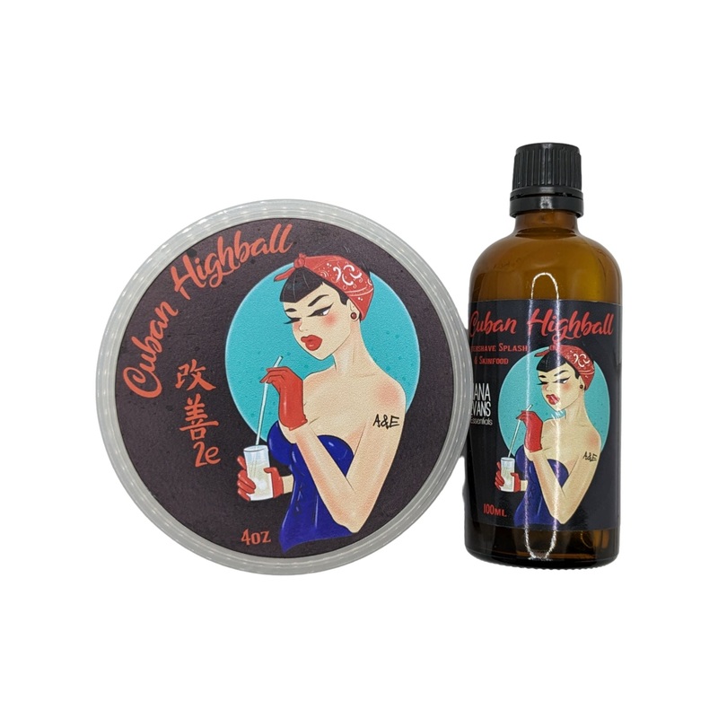 Cuban Highball Shaving Soap (K2e) and Splash – by Ariana & Evans (Pre-Owned)