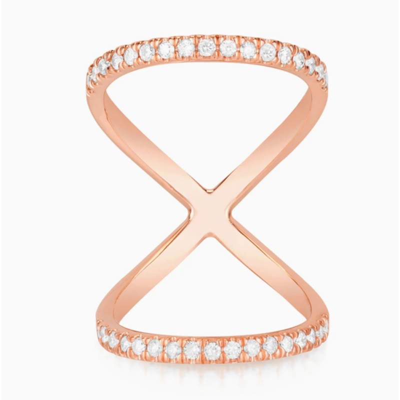 Olympia Mid-Finger Ring Rose Gold 4
