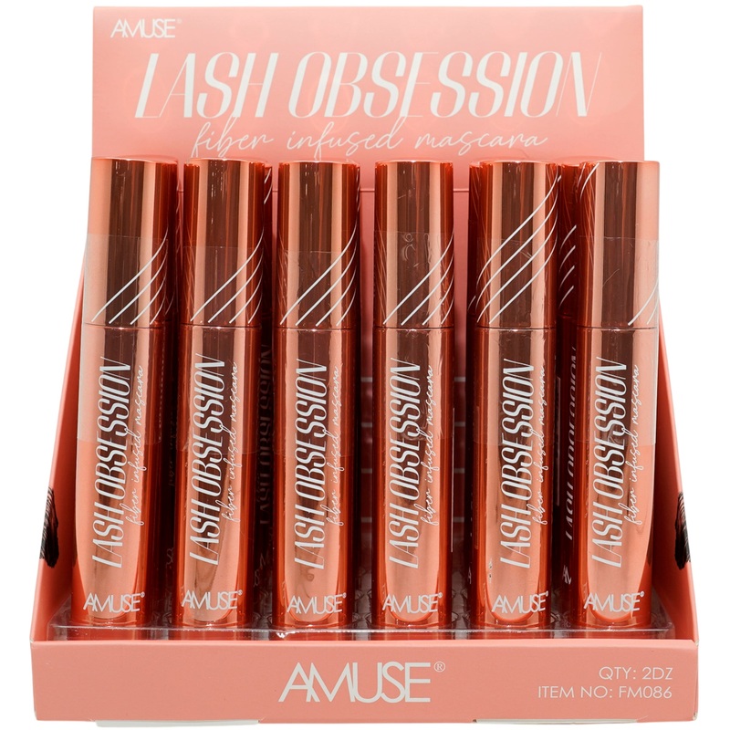 Amuse Lash Obsession Fiber Infused Mascara – Wholesale Display 24 Units (FM086)