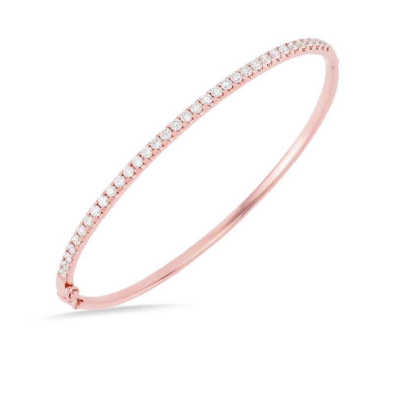 Classic Diamond Bangle Rose Gold