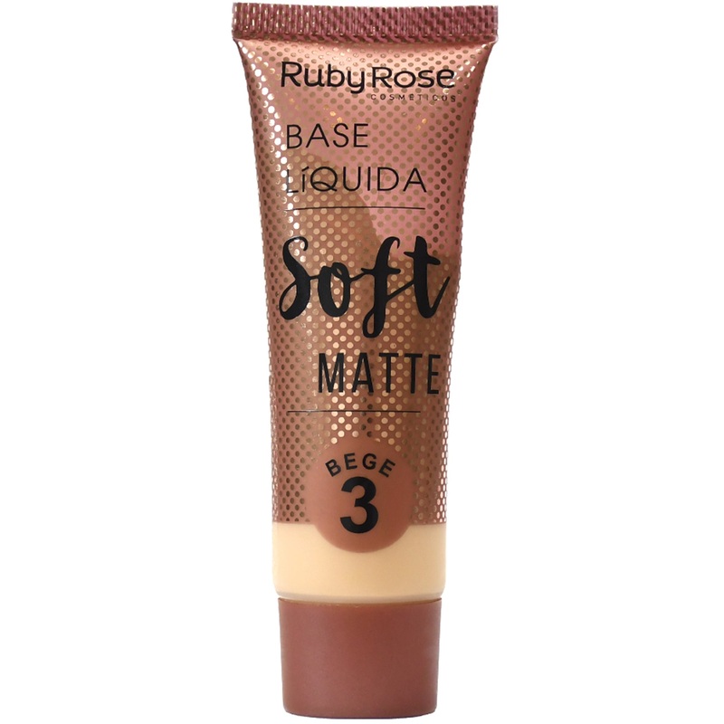 Ruby Rose Soft Matte Foundation Bege #3 – Wholesale 48 Units (HB-8050-5)
