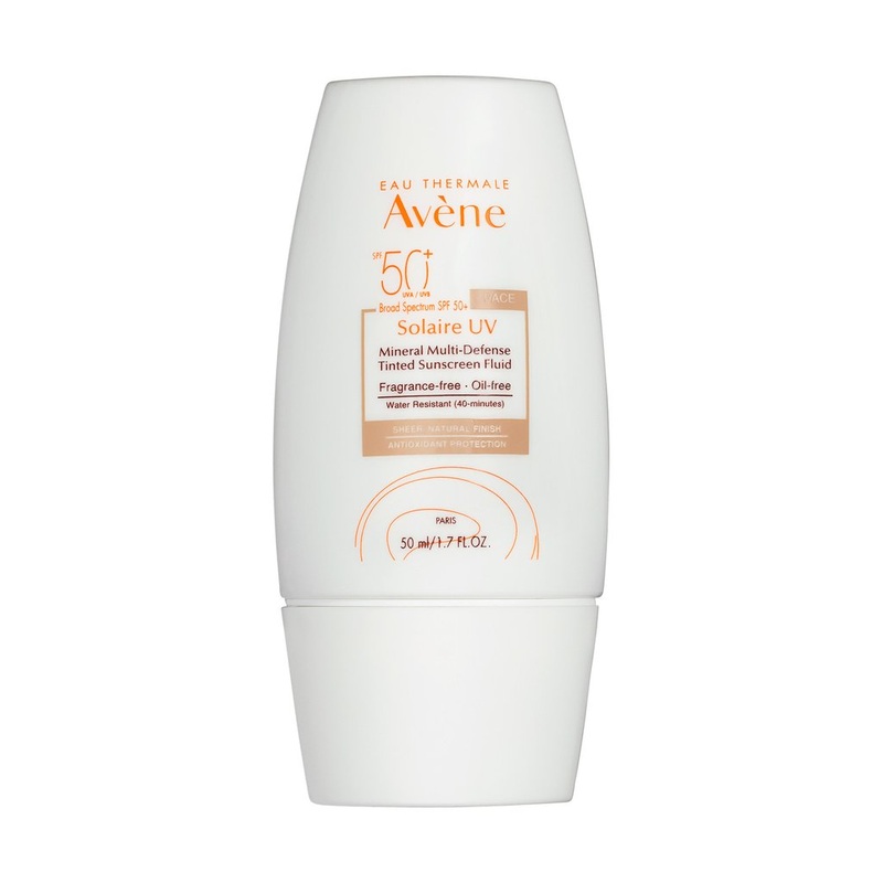 Avene SPF 50+ Solaire UV Mineral Multi-Defense Tinted Sunscreen Fluid 1.7 Oz