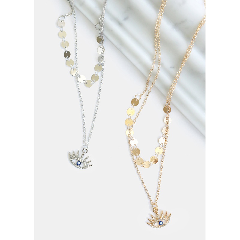 Evil Eye Necklace Gold