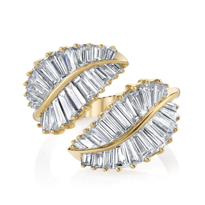 CLASSIC PALM LEAF DIAMOND RING 6.5