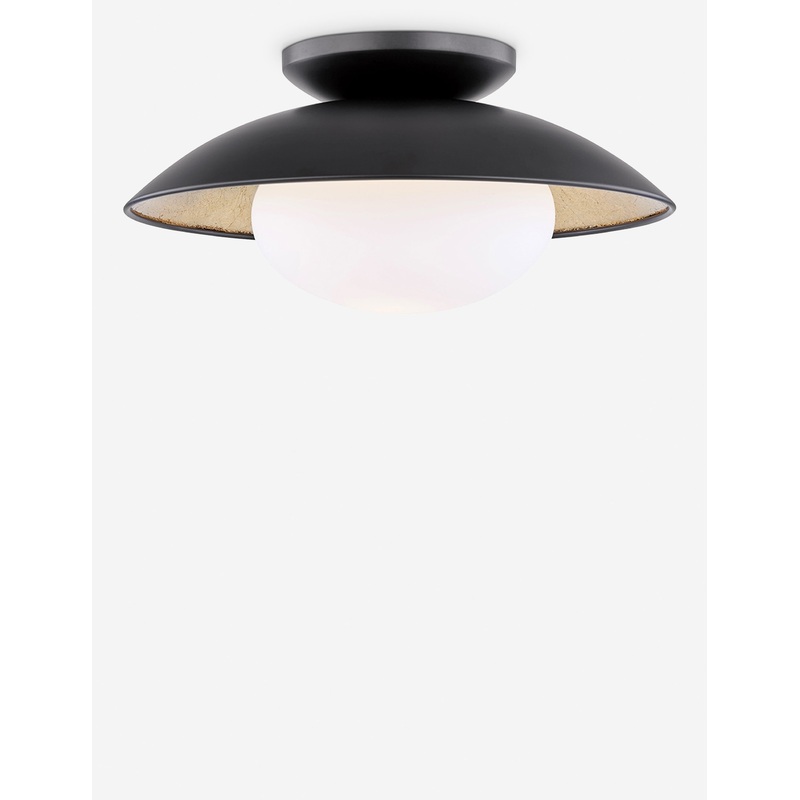 Quinn Semi-Flush Light Black Large